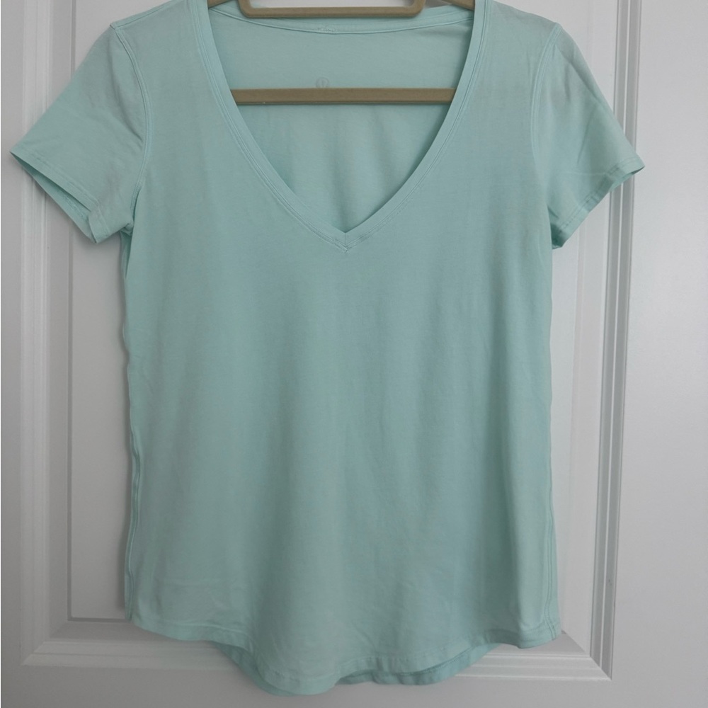 Lululemon Athletica Mint Green Polo Short Sleeve T-Shirt